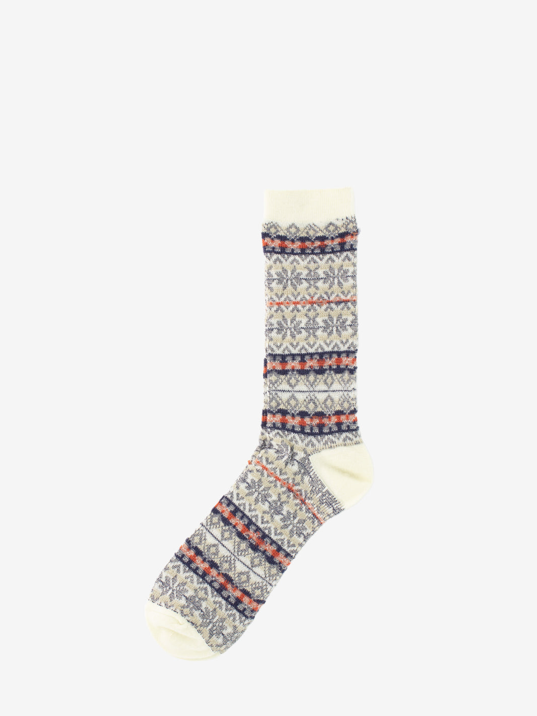 Reverse ivory socks