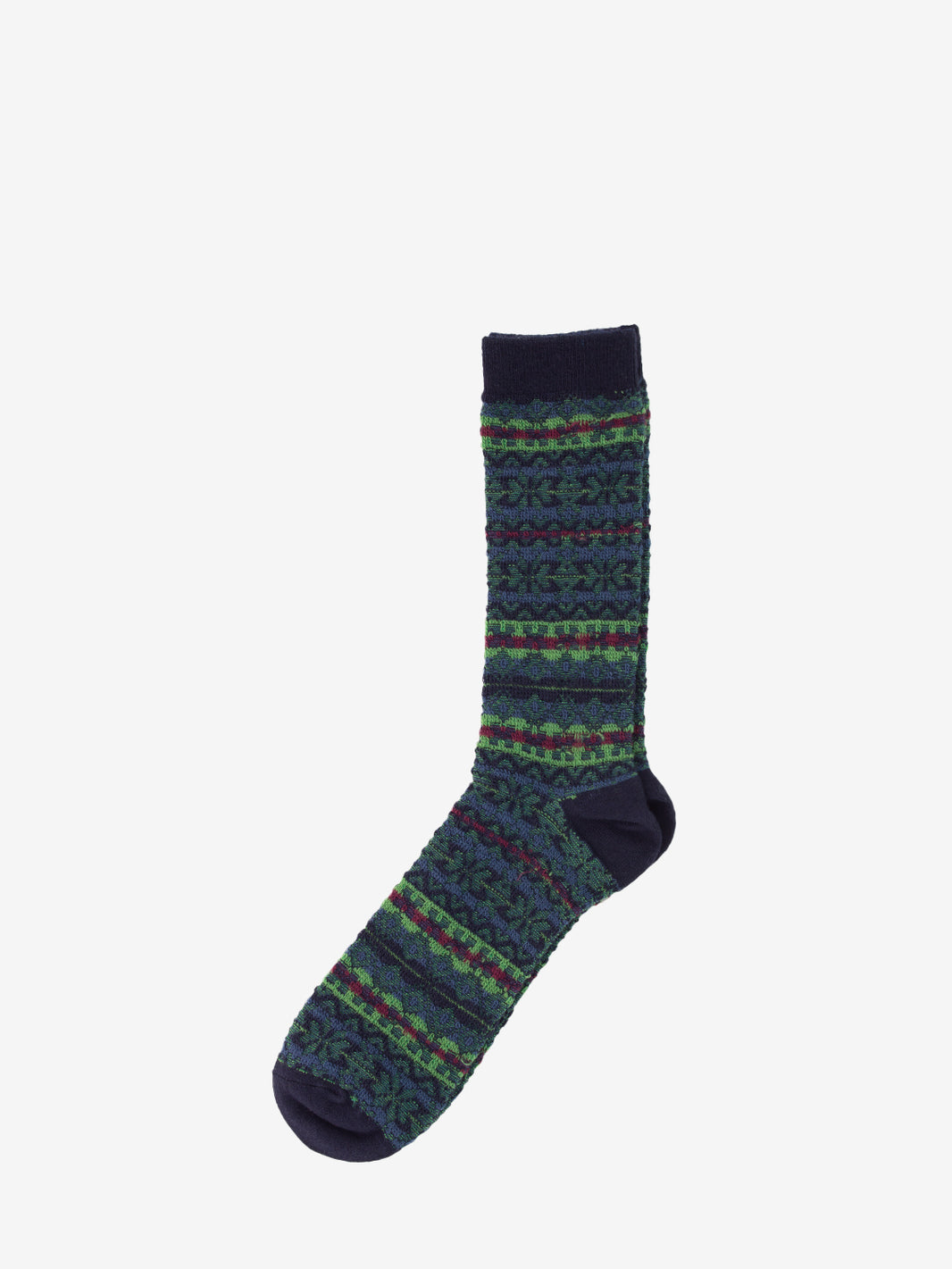 Reverse Navy Melange Socks