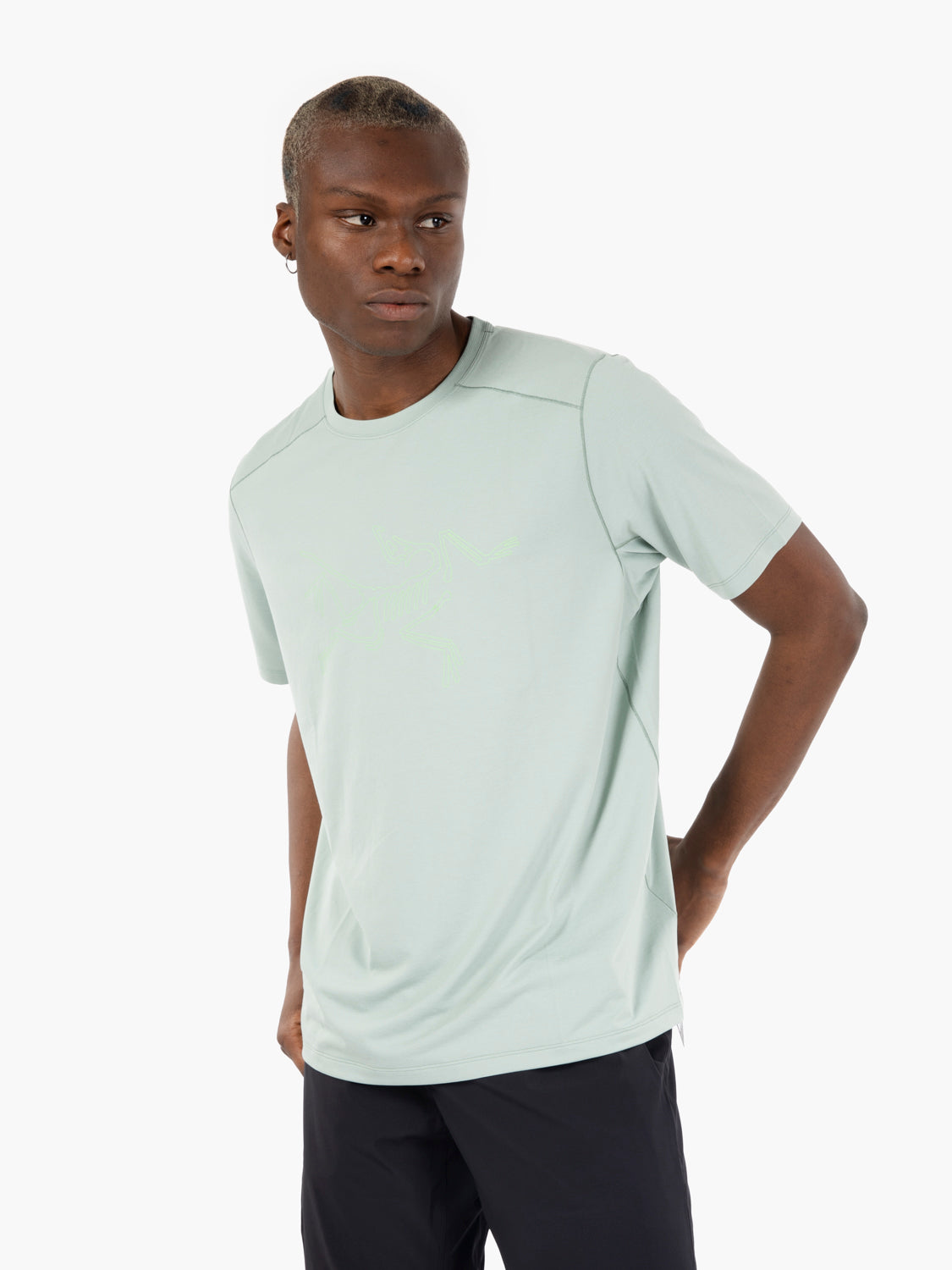Cormac logo SS stone green heather
