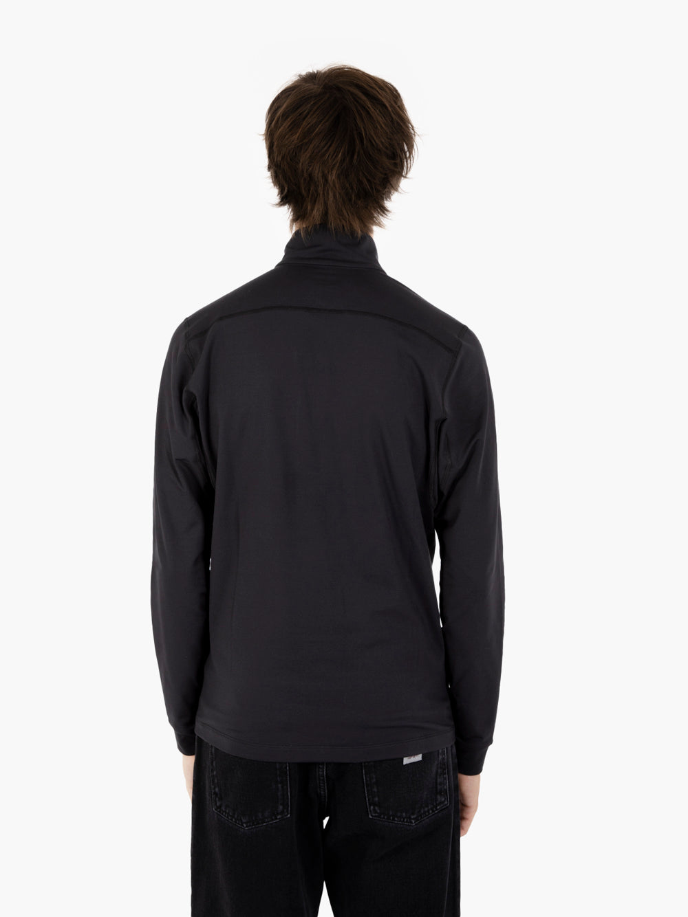 Black thermal zip-up shirt