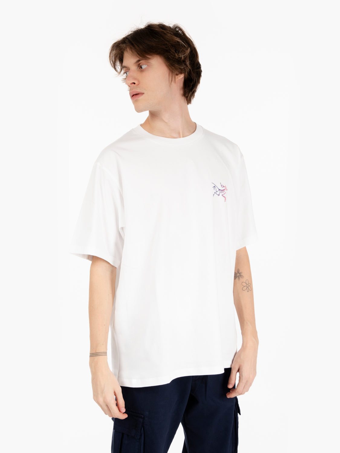 Kragg cotton logo white / purple t-shirt