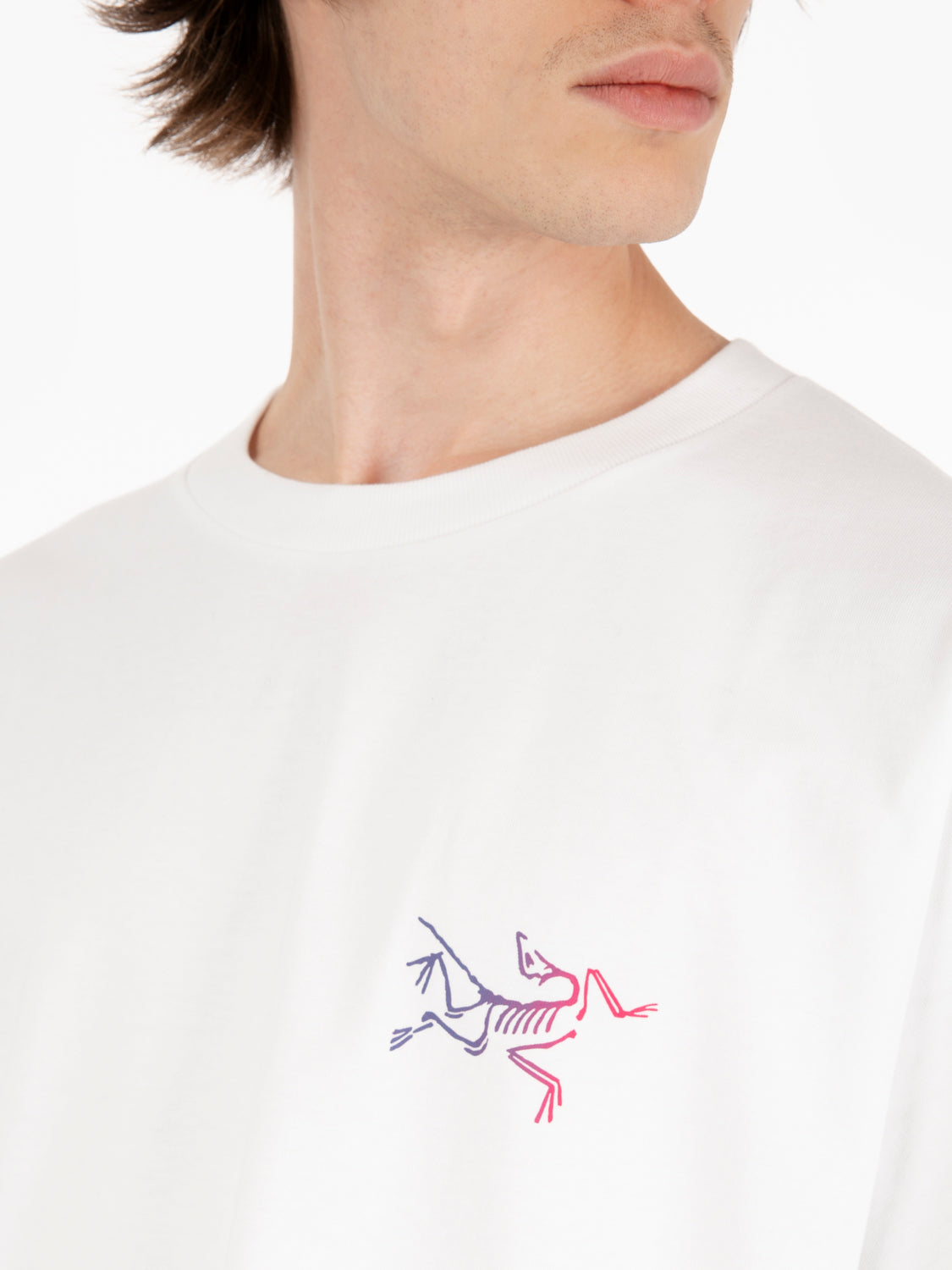 Kragg cotton logo white / purple t-shirt