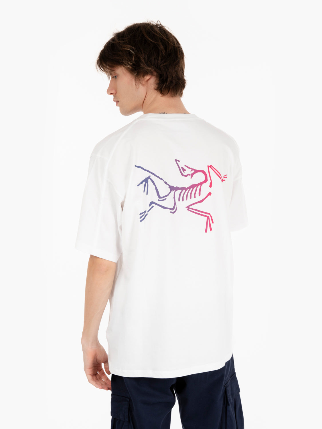 Kragg cotton logo white / purple t-shirt