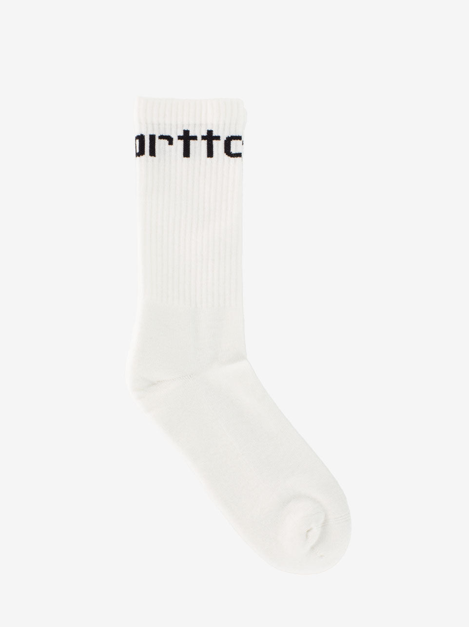 Medium sock white / black