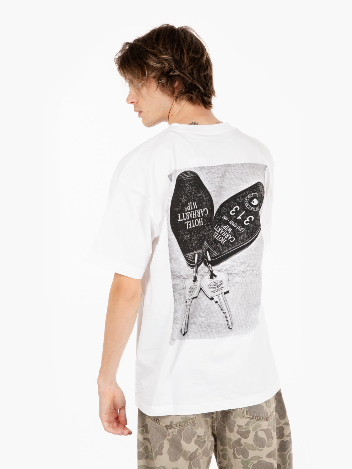 S/S Hotel keys t-shirt white / black