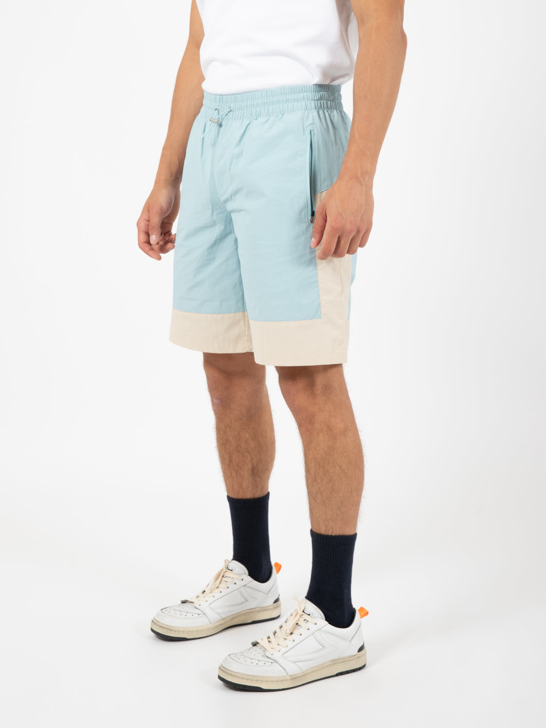 Bermuda Steiner contrast light blue / cream