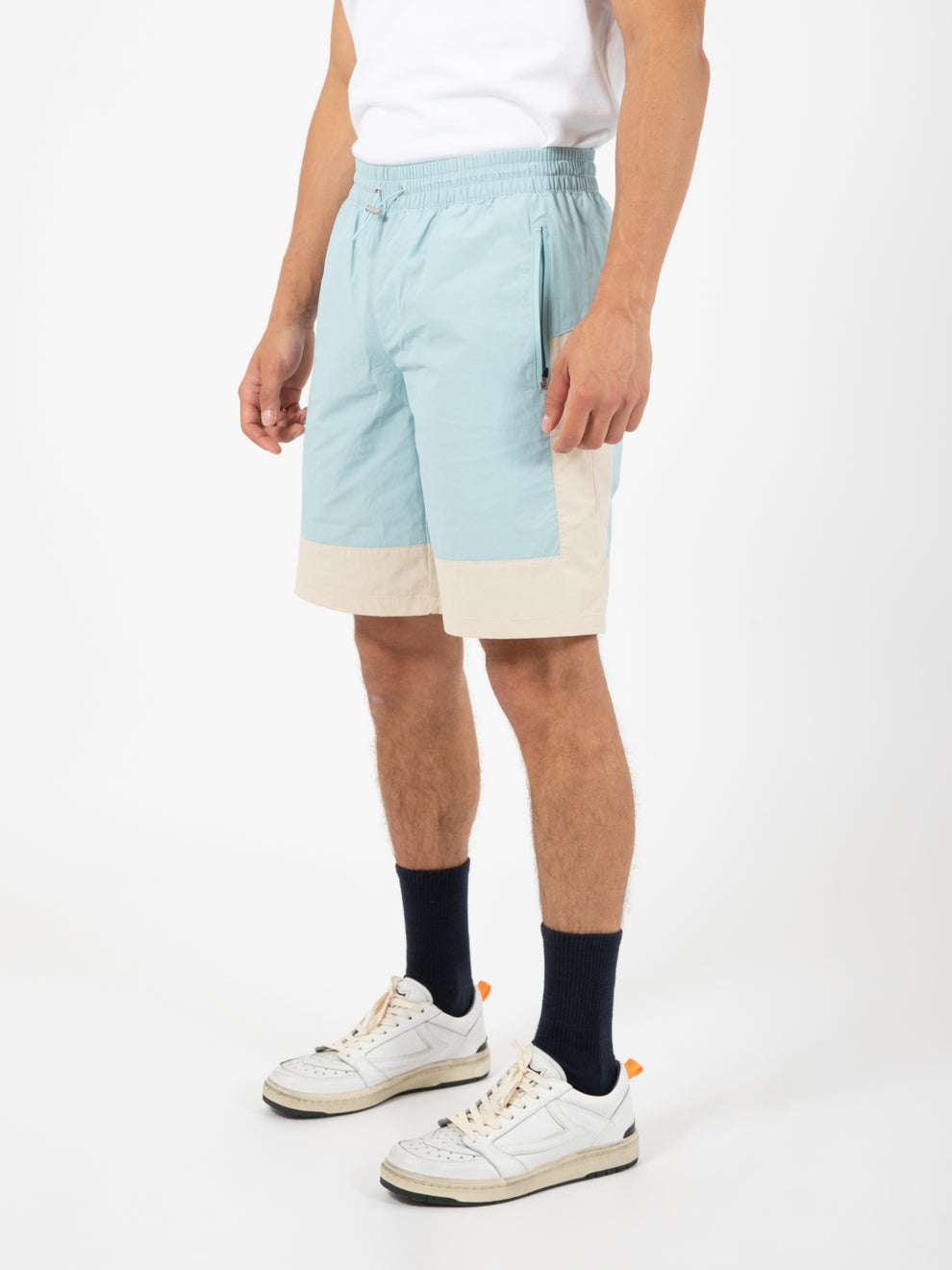 Bermuda Steiner contrast light blue / cream