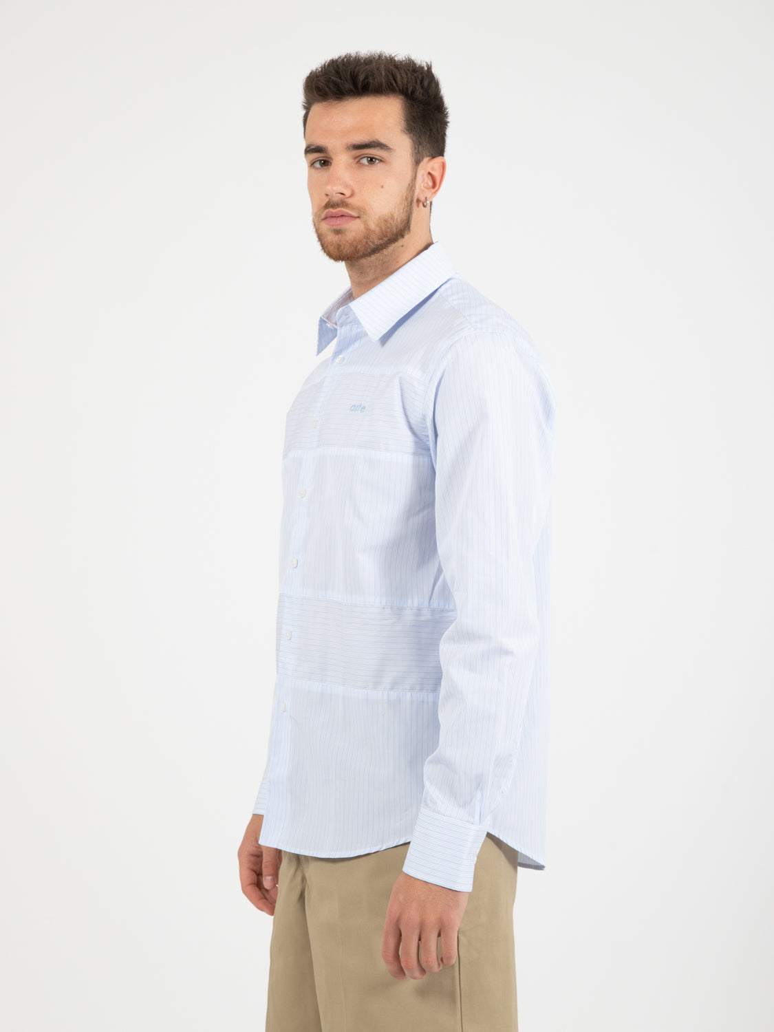 Camicia Stockton heart logo white / light blue