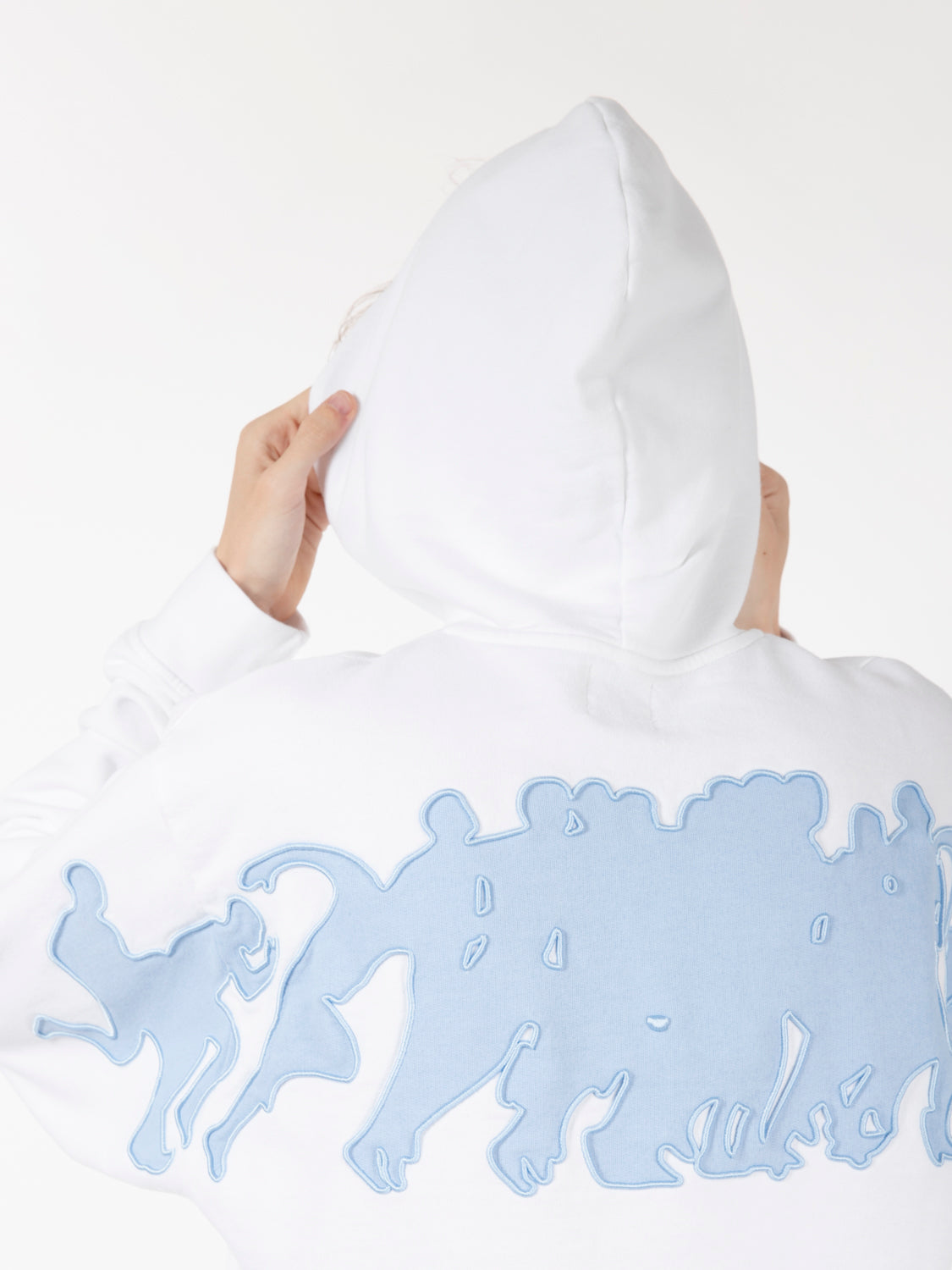 Felpa hank back multi runner white