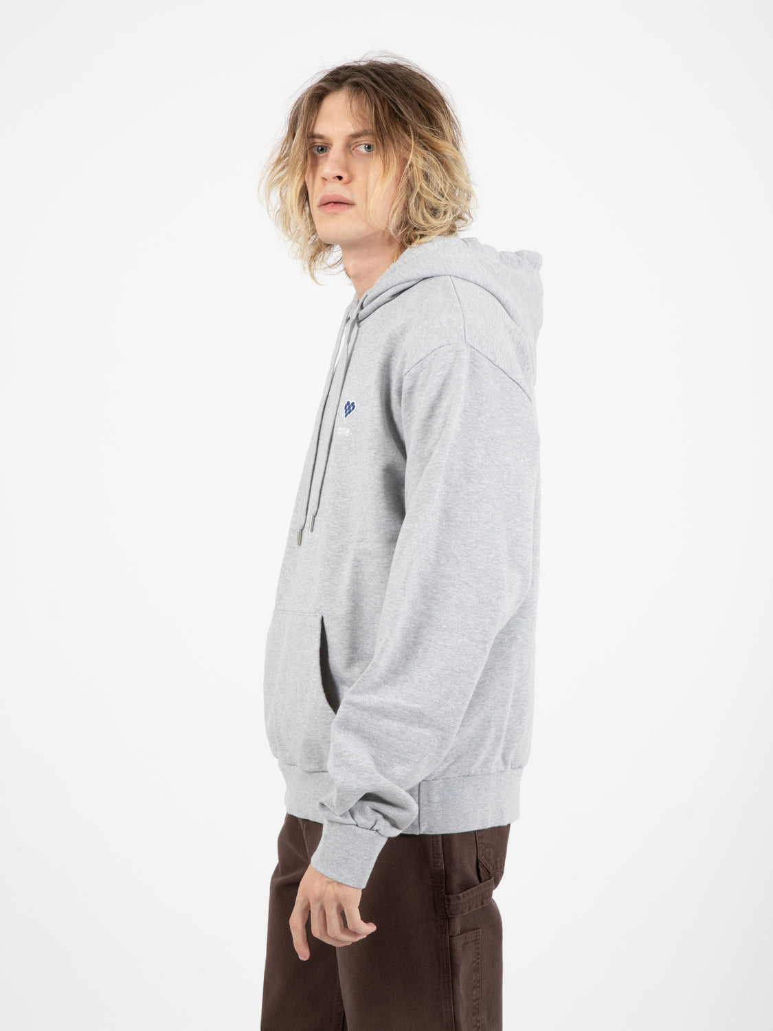 Felpa harmon heart logo Grey