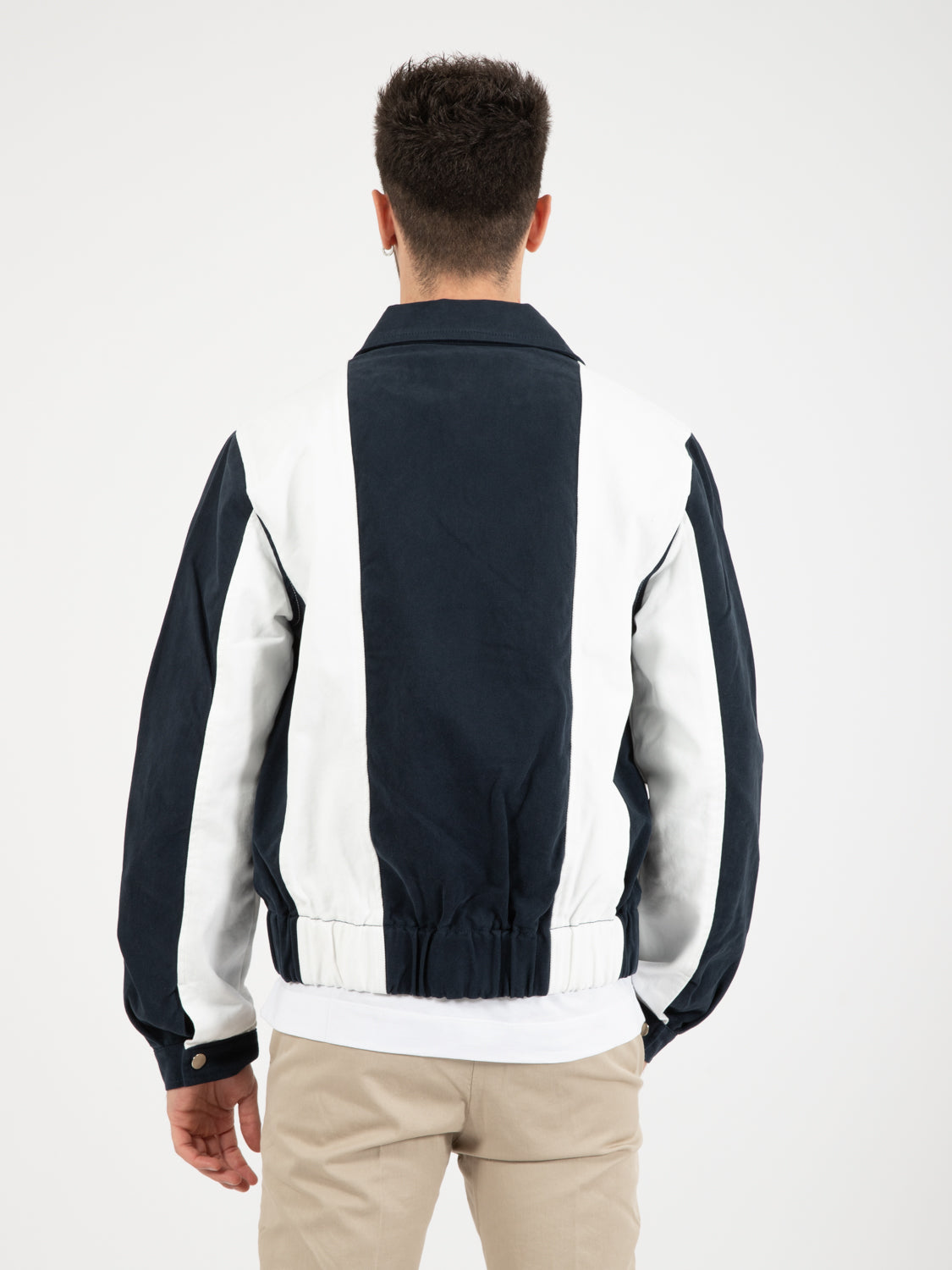 Jacket Jeffrey stripe navy / white
