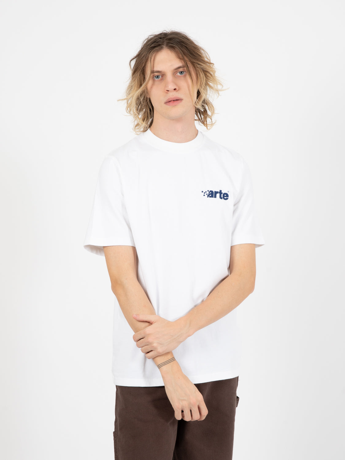 Tommy Pixel Logo White T-Shirt