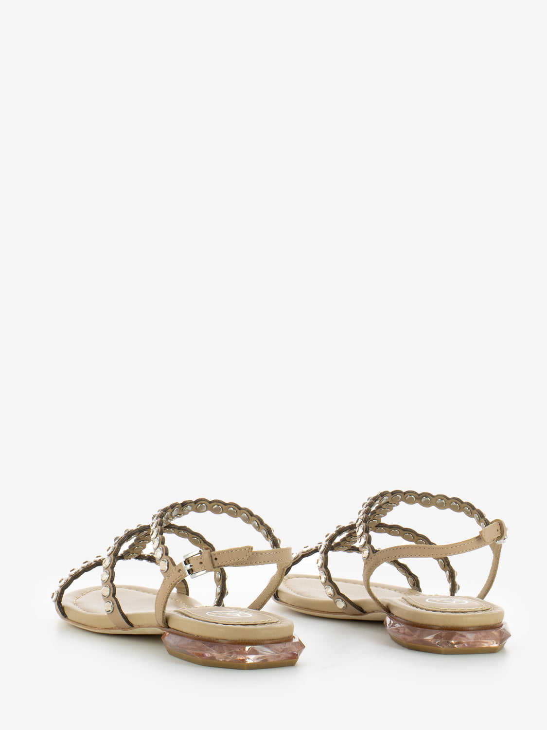 Sandali Saphir skin con maxi strass