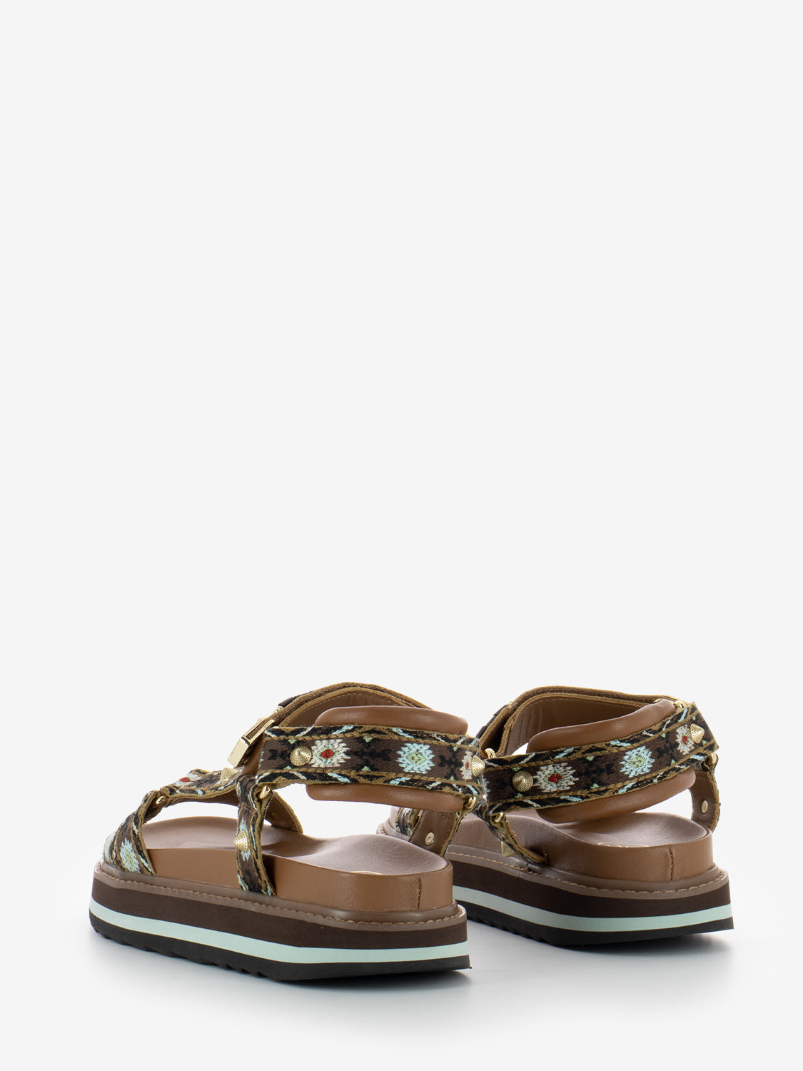 Sandali Ugo Bis ethnic ribbon coffee / new cinnamon