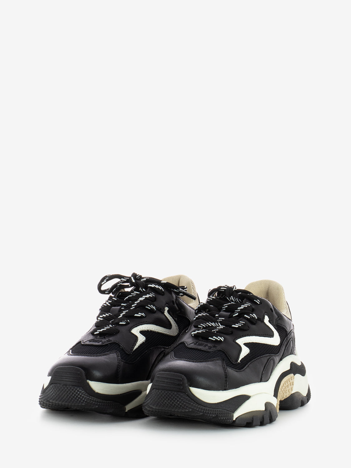 Sneakers Addict 02 in pelle nere