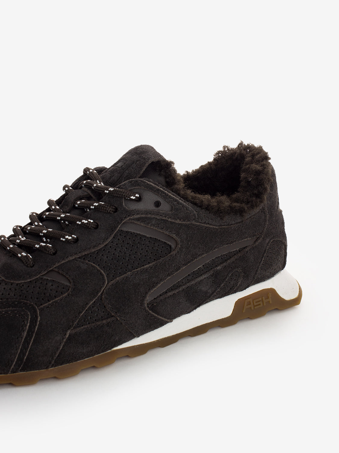 Sneakers calf suede brown