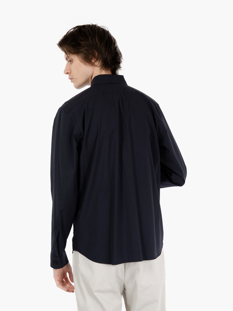 ASPESI - Camicia utility gabardina navy