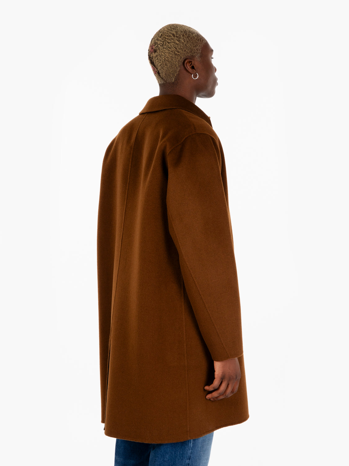 Virtuoso wool coat havana / blue