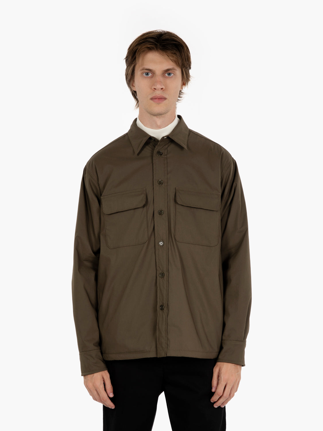 Aspesi - Giacca camicia Yoshitaka militare | STIMM