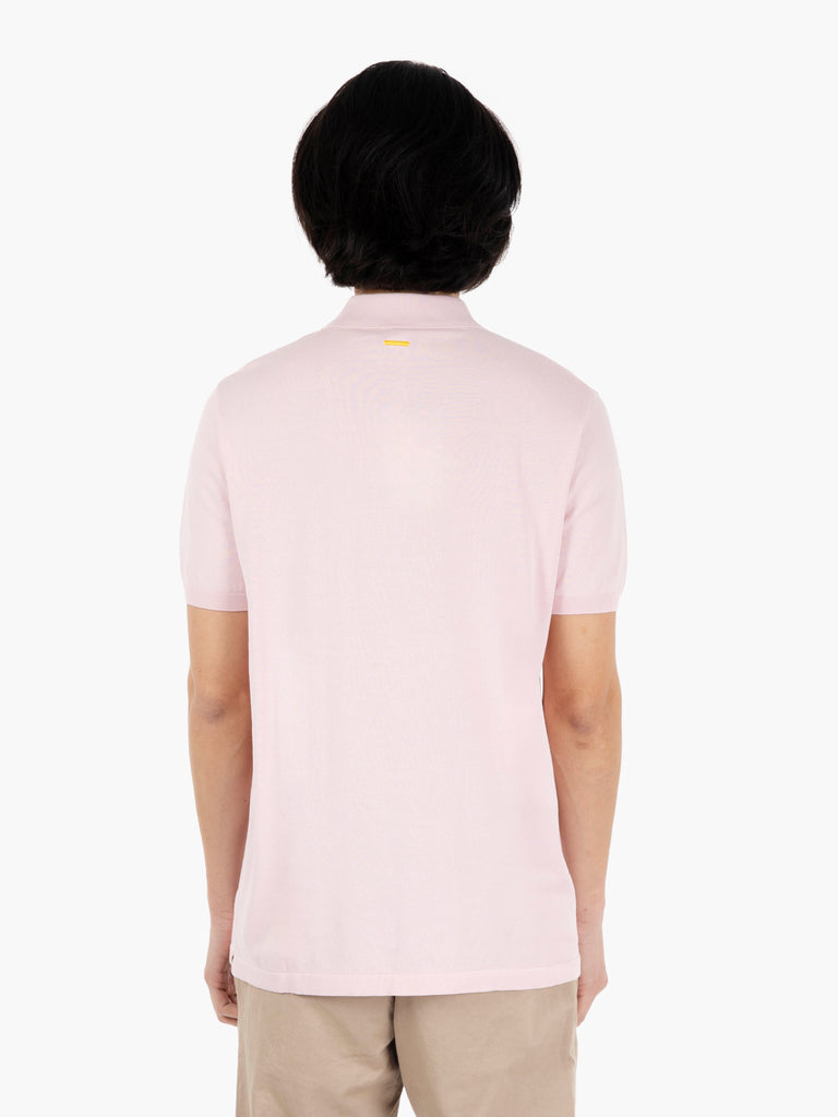 ASPESI - Polo a maniche corte in maglia rosa