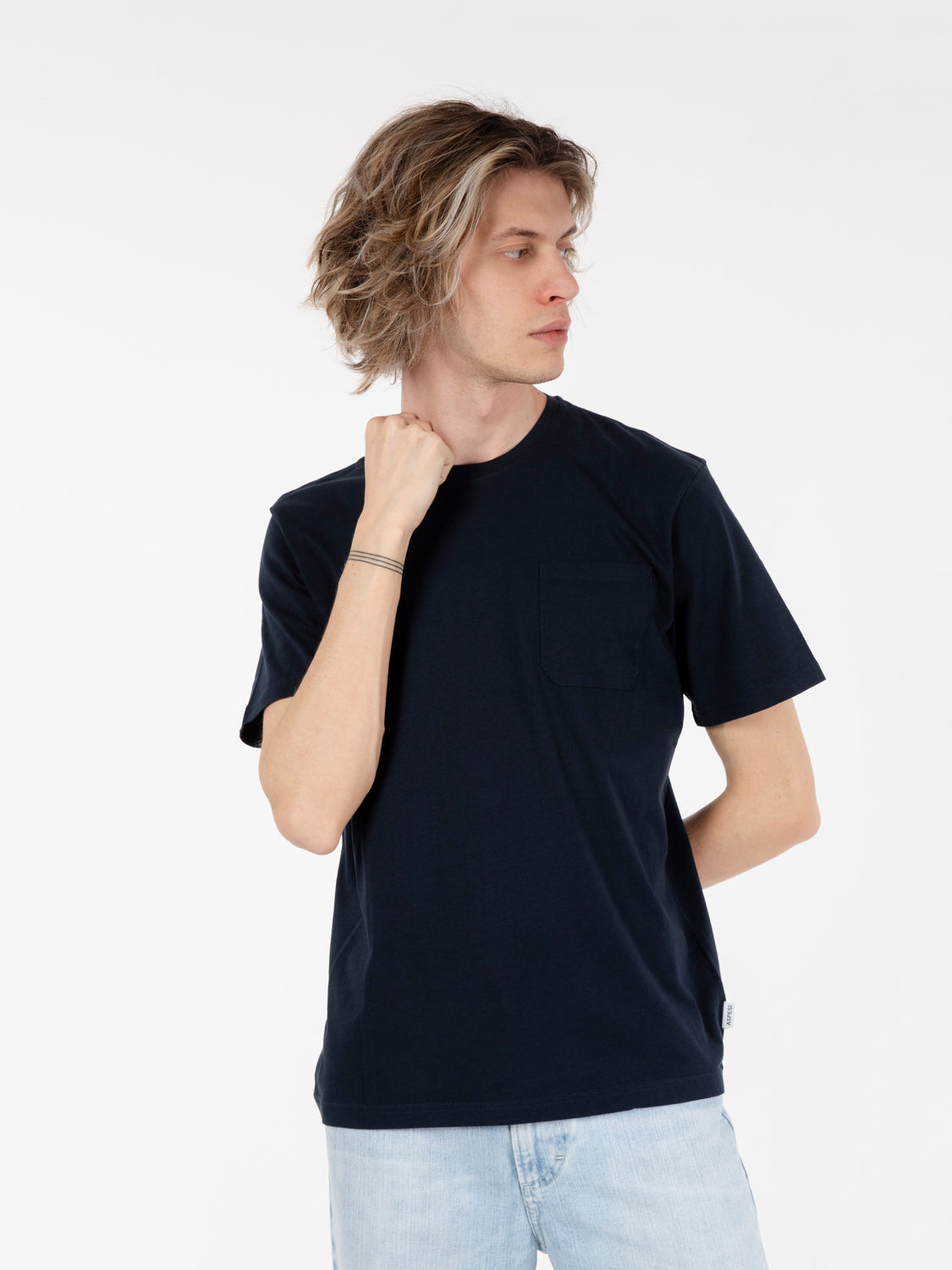 Aspesi Navy Pocket T-Shirt - Main Image