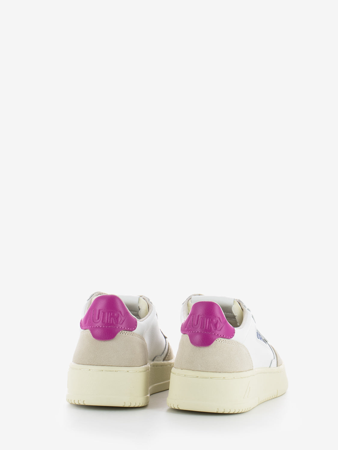 Medalist Low W in leather and suede white / buble