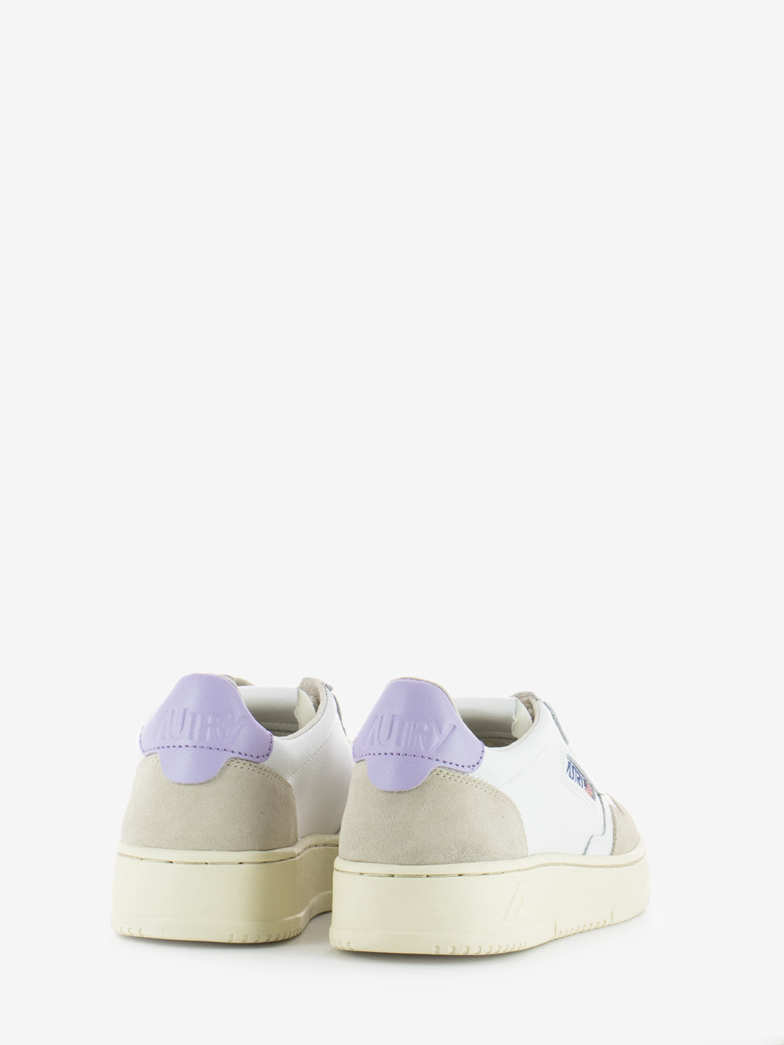 Medalist Low W in leather and suede white / lilac