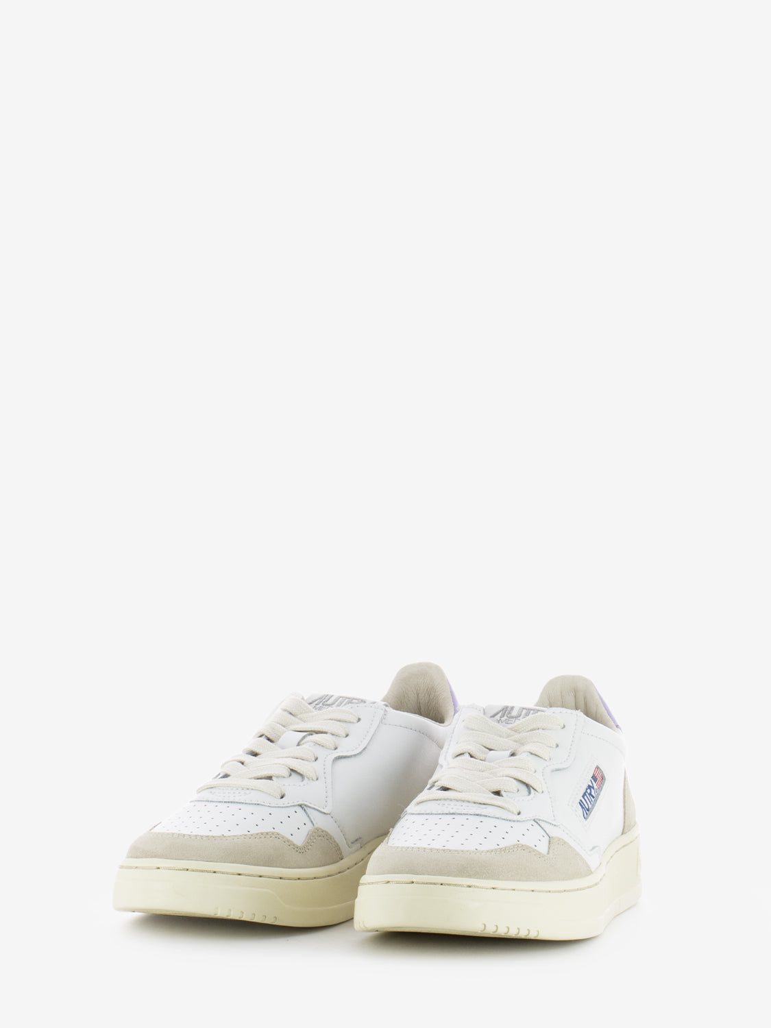 Medalist Low W in leather and suede white / lilac