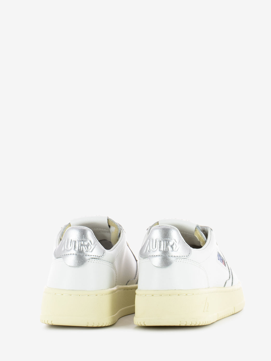 Mentalist Low W in white / silver leather