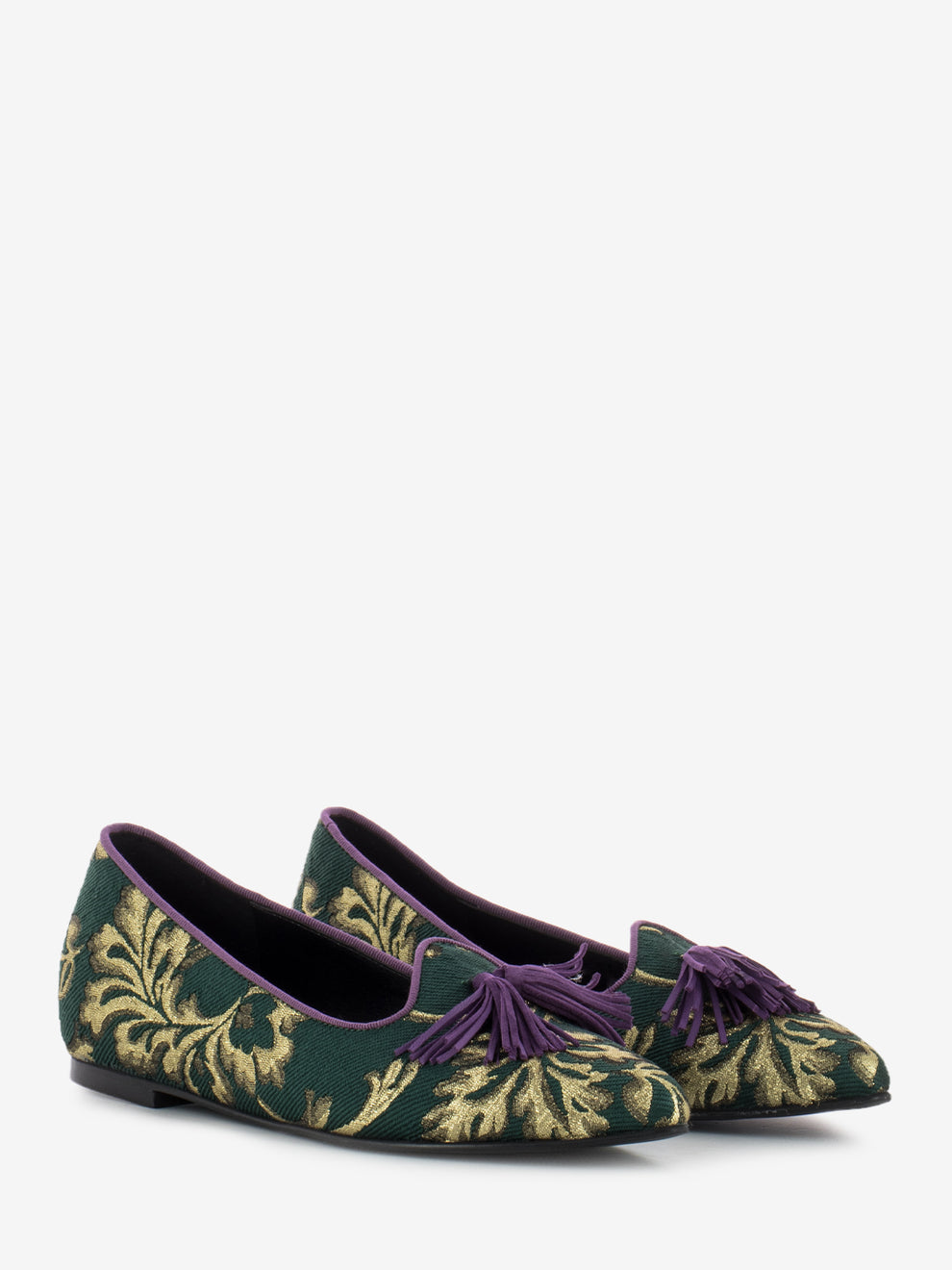 Ballerina Barocco viola / verde