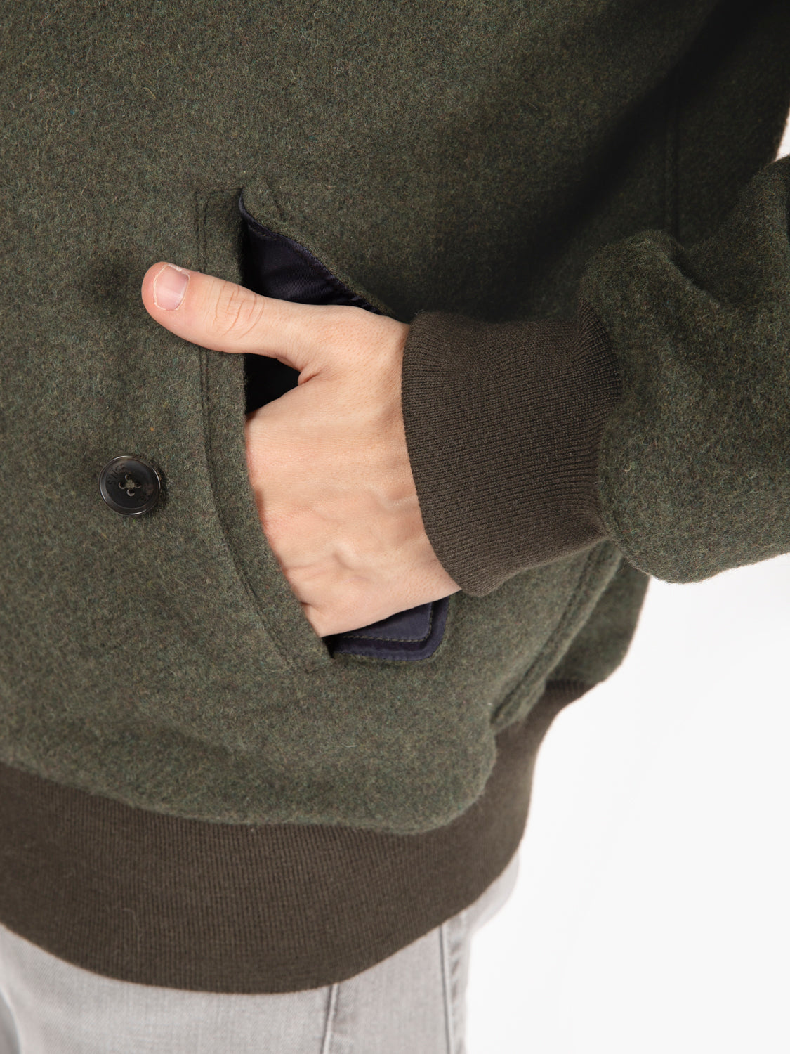 Giacca double wool G9 af loden green