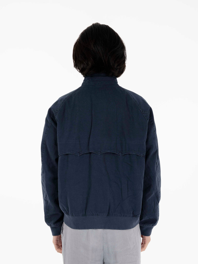 BARACUTA - Giacca in canvas collo alto sea storm