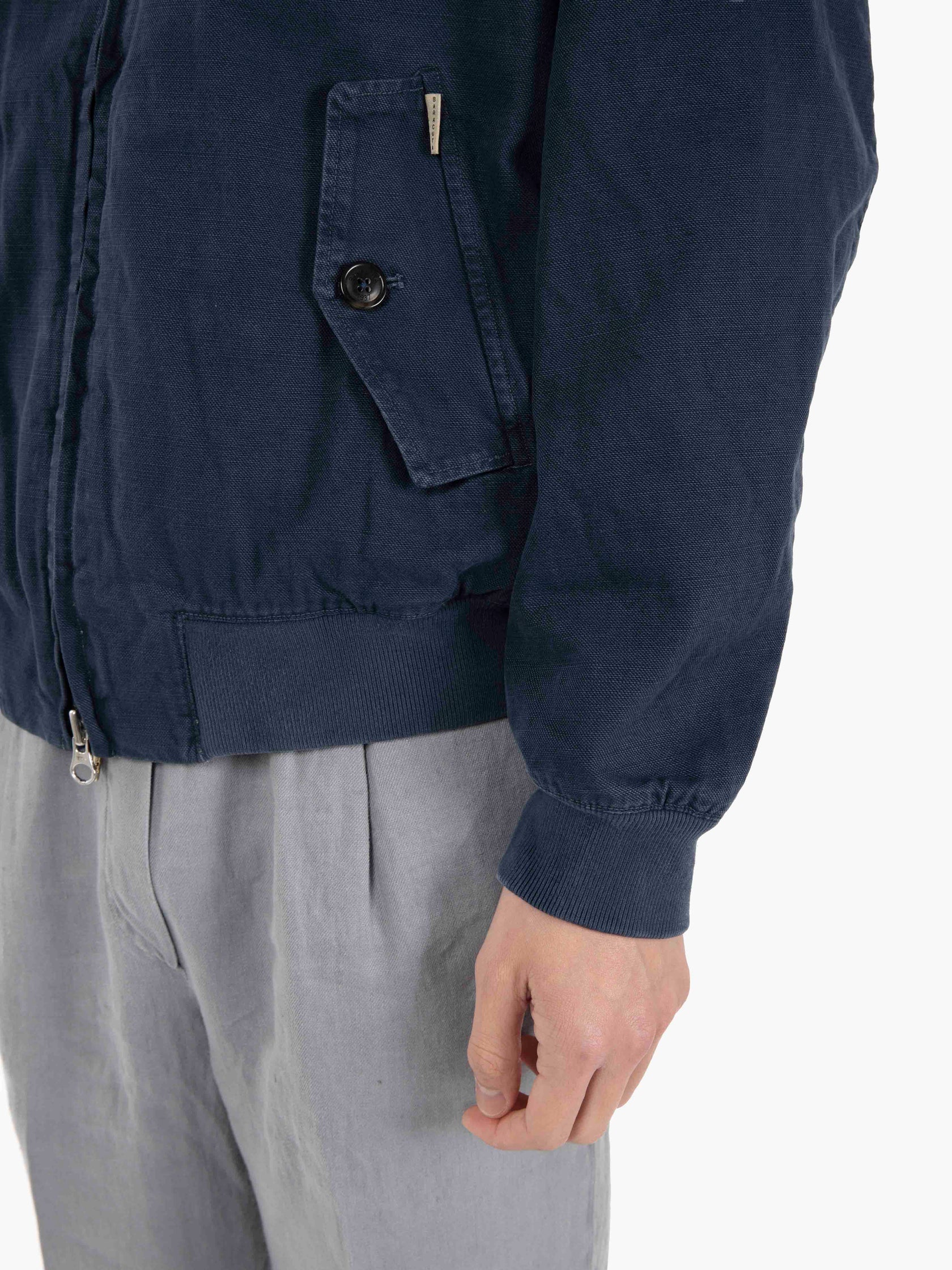 Giacca in canvas collo alto sea storm