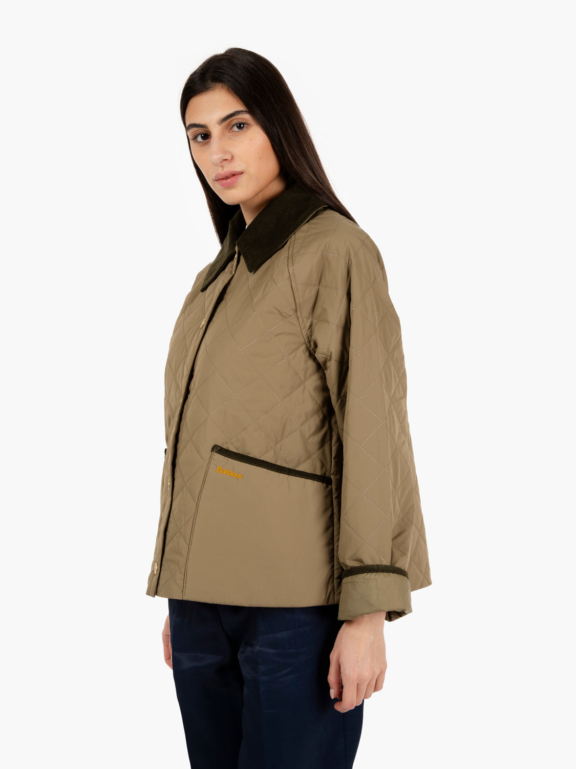 Anise Quilt jacket dusky green
