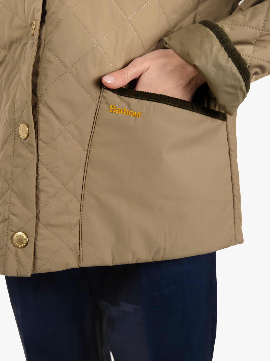 Anise Quilt jacket dusky green