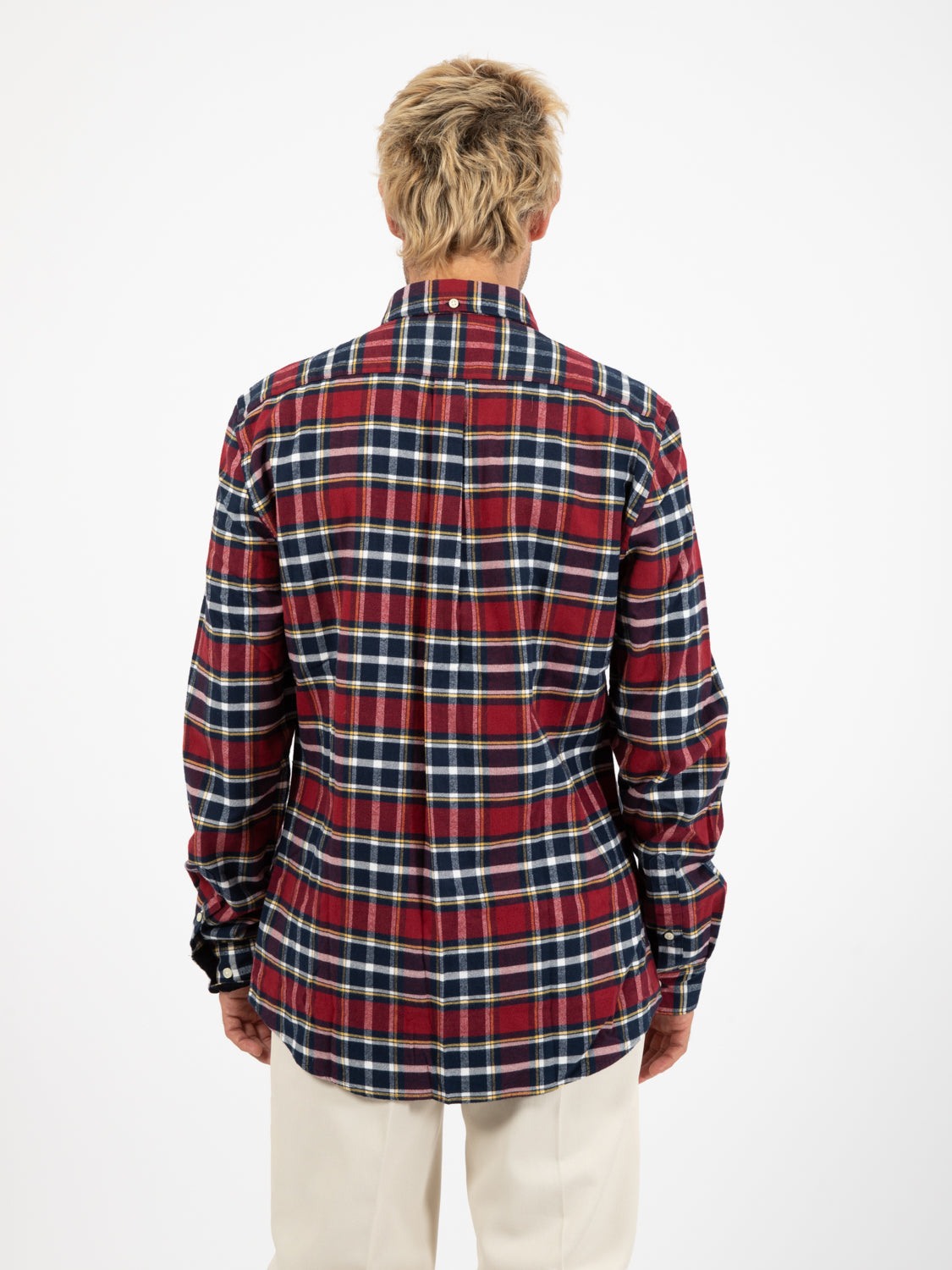 Betsom tailored shirt dark red