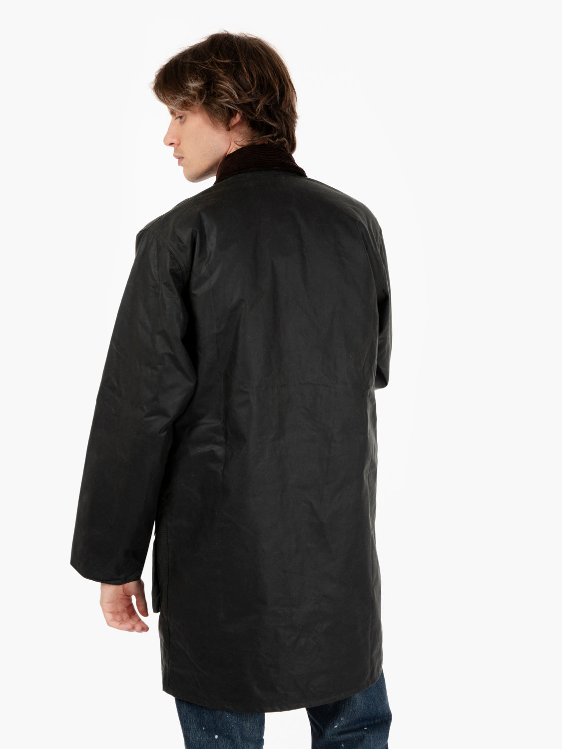 Border wax jacket sage