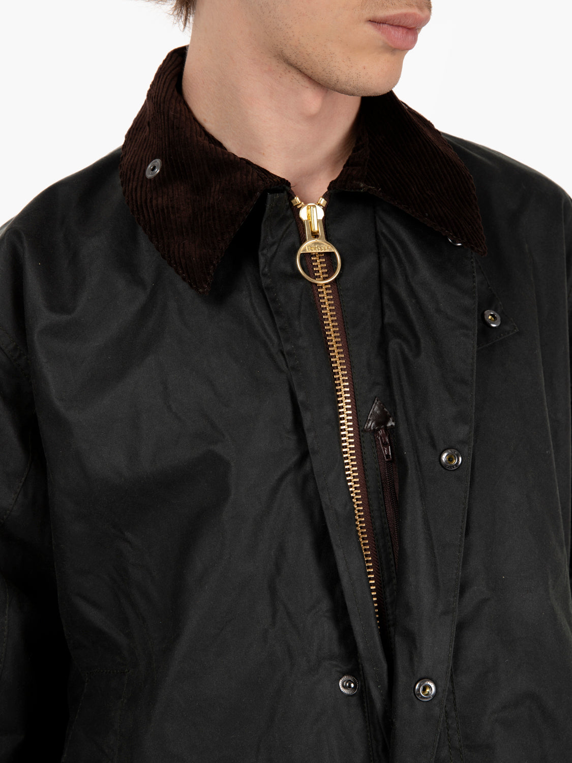 Border wax jacket sage