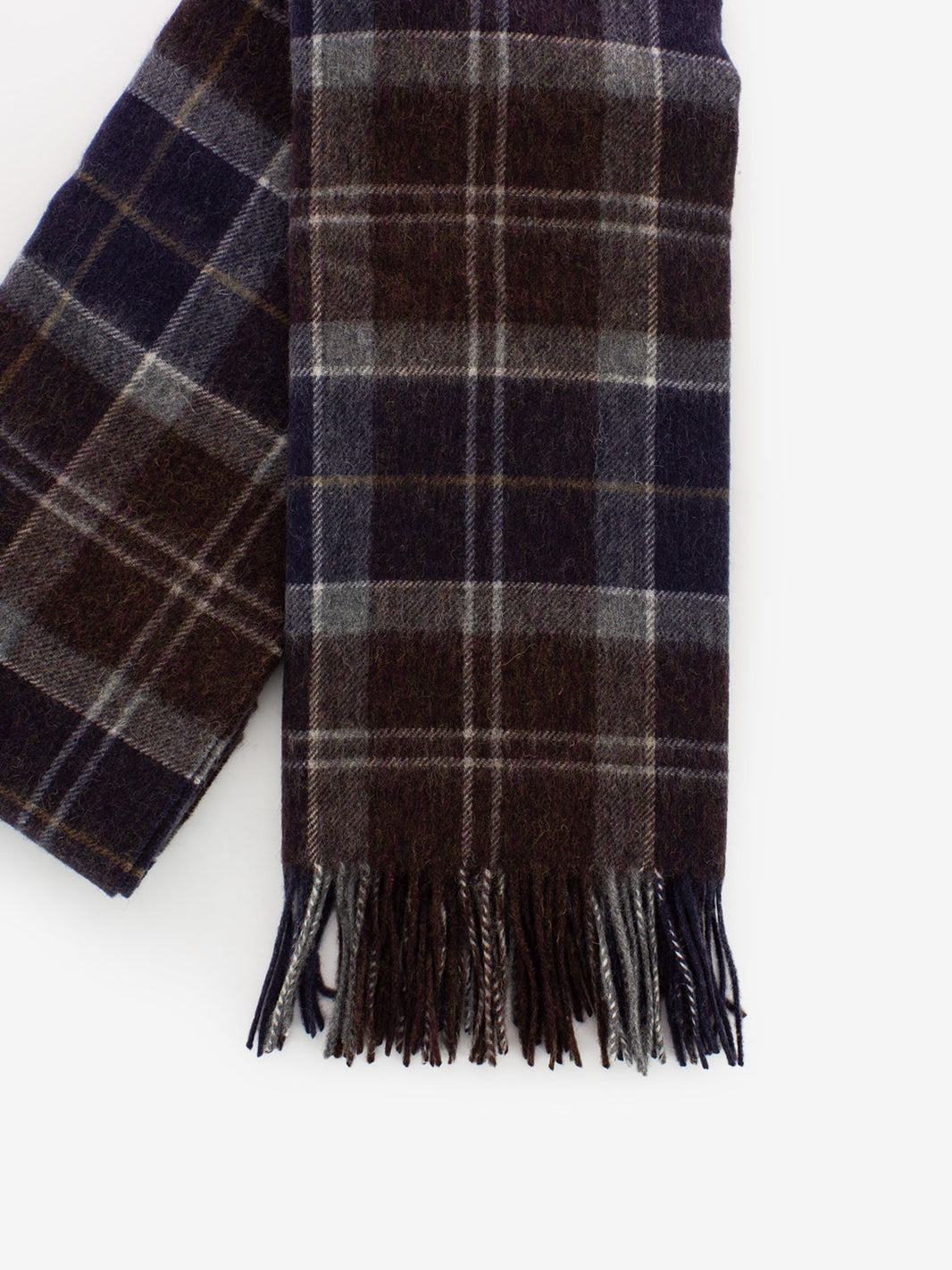 Braden tartan scarf midnight oak tartan