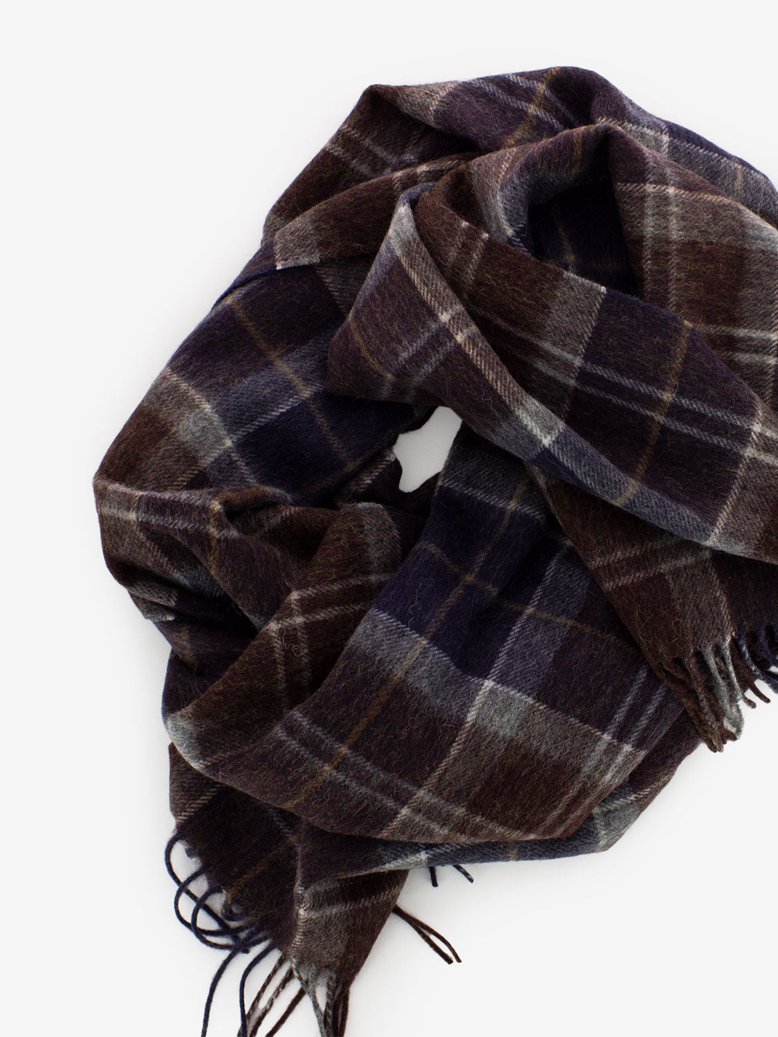 Braden tartan scarf midnight oak tartan
