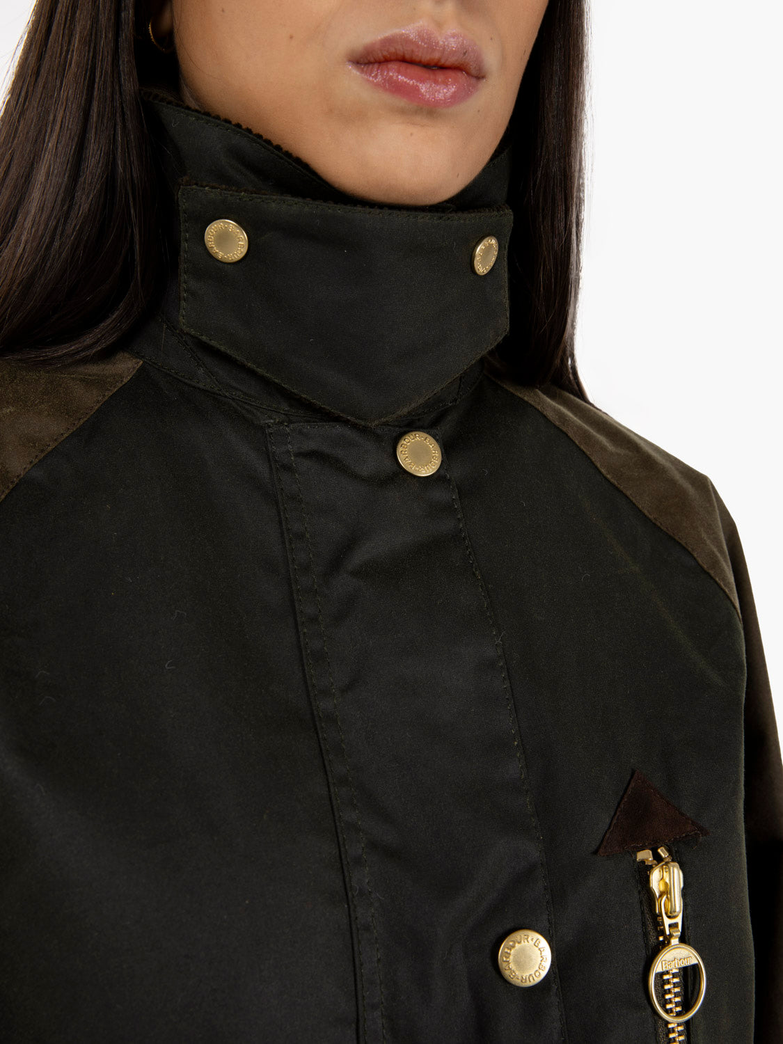 Giacca Evette Wax verde