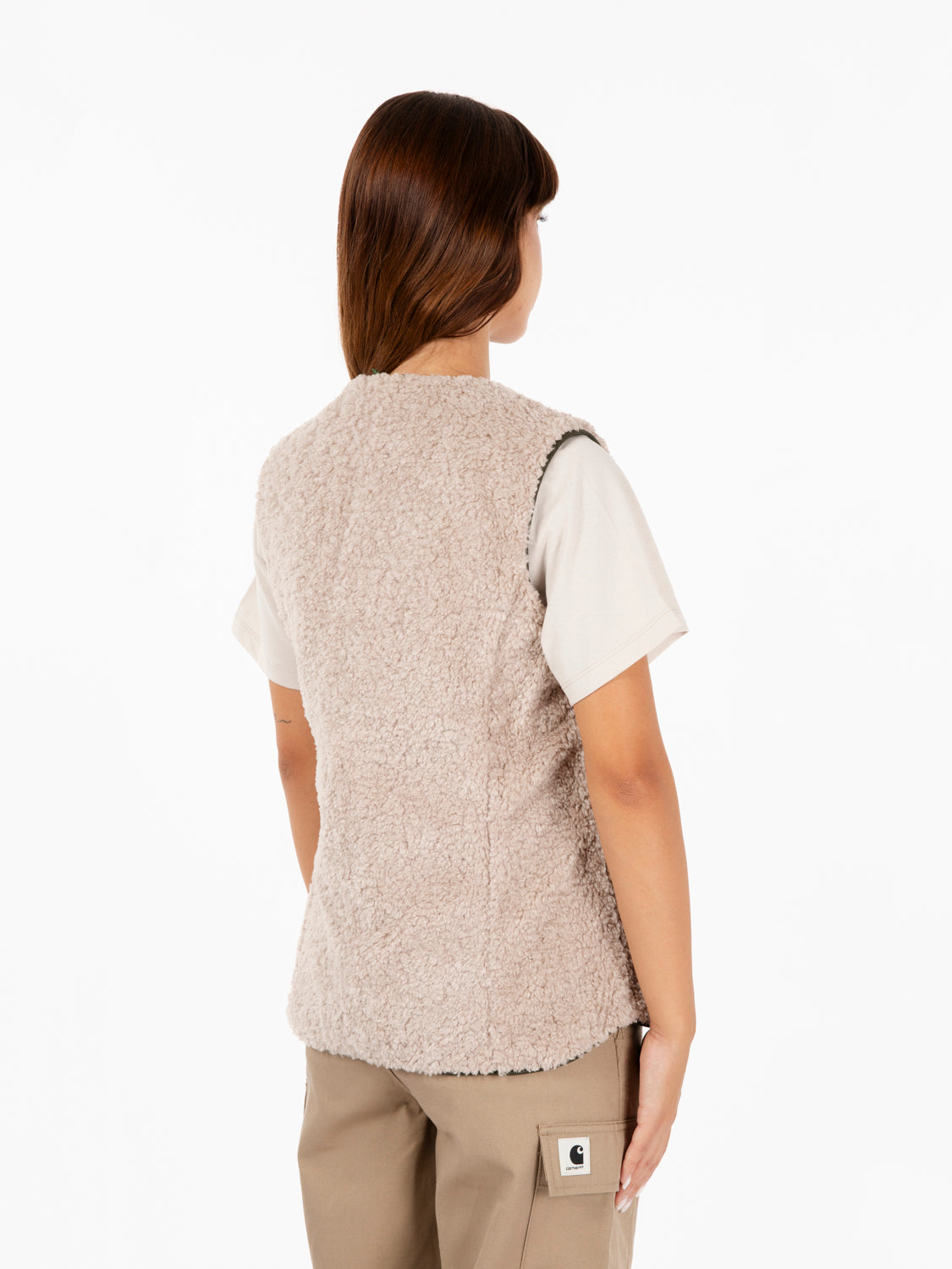 Markenfield liner vest olive / natural