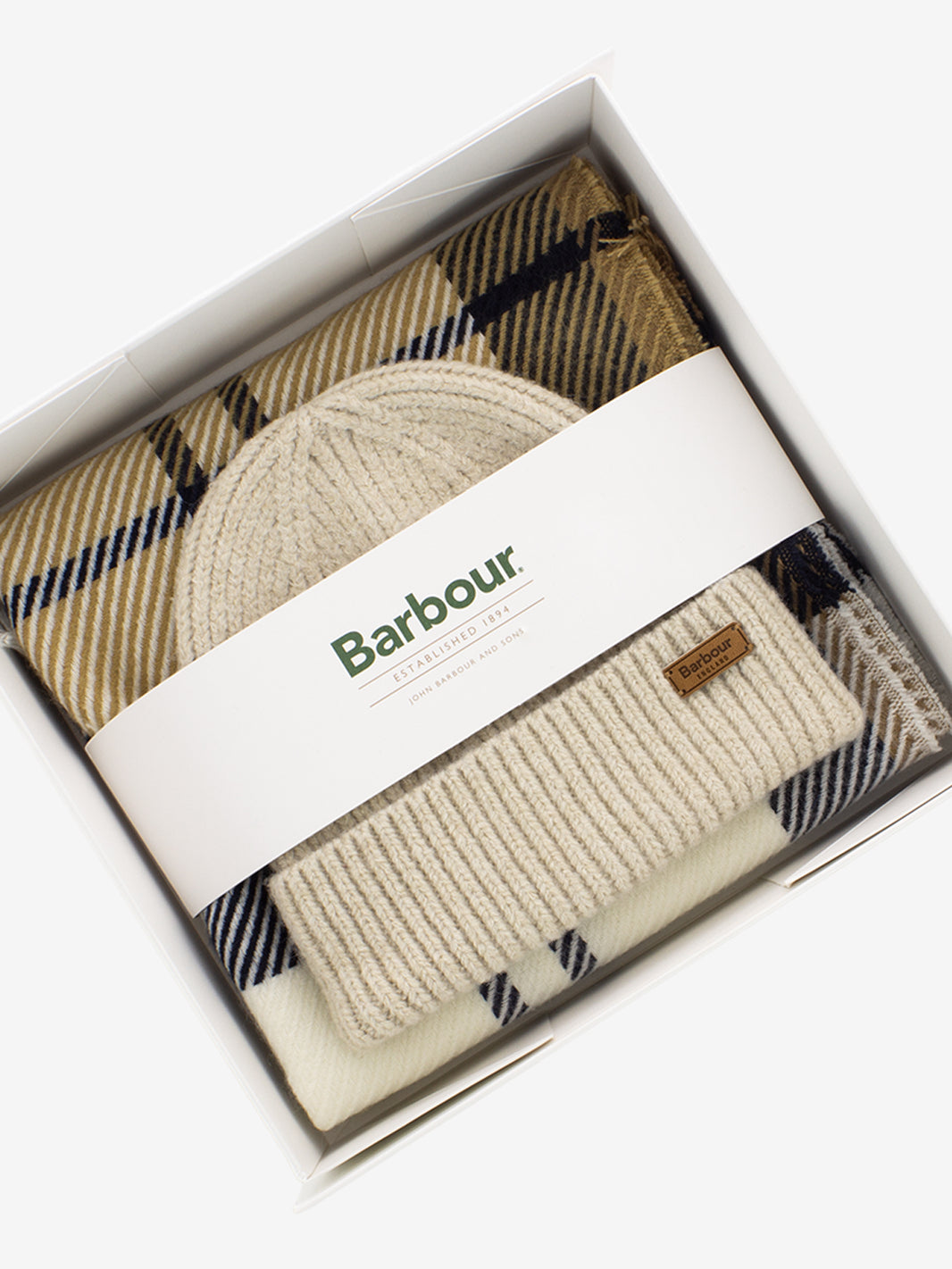 Pendle benie blair & scarf set hessian navy