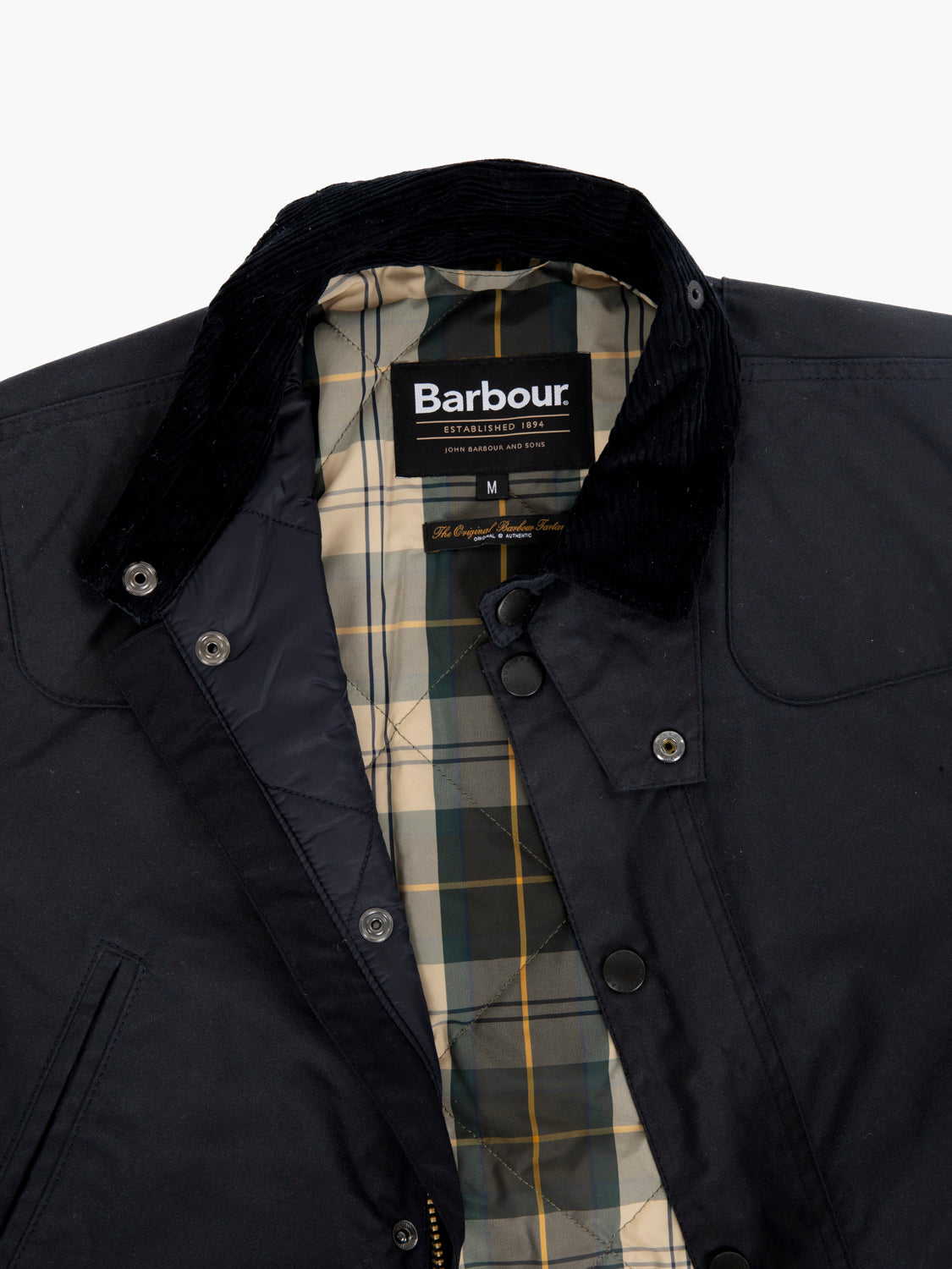 Reelin wax jacket navy