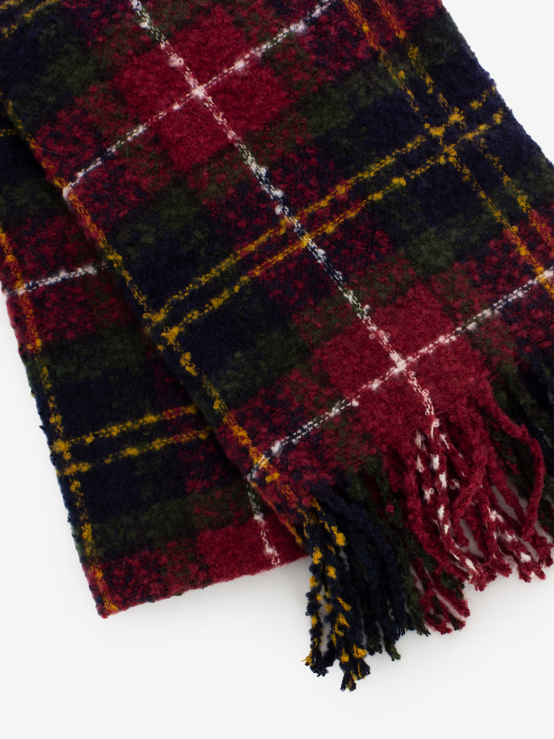 Saltburn beanie & scarf winterberry tartan