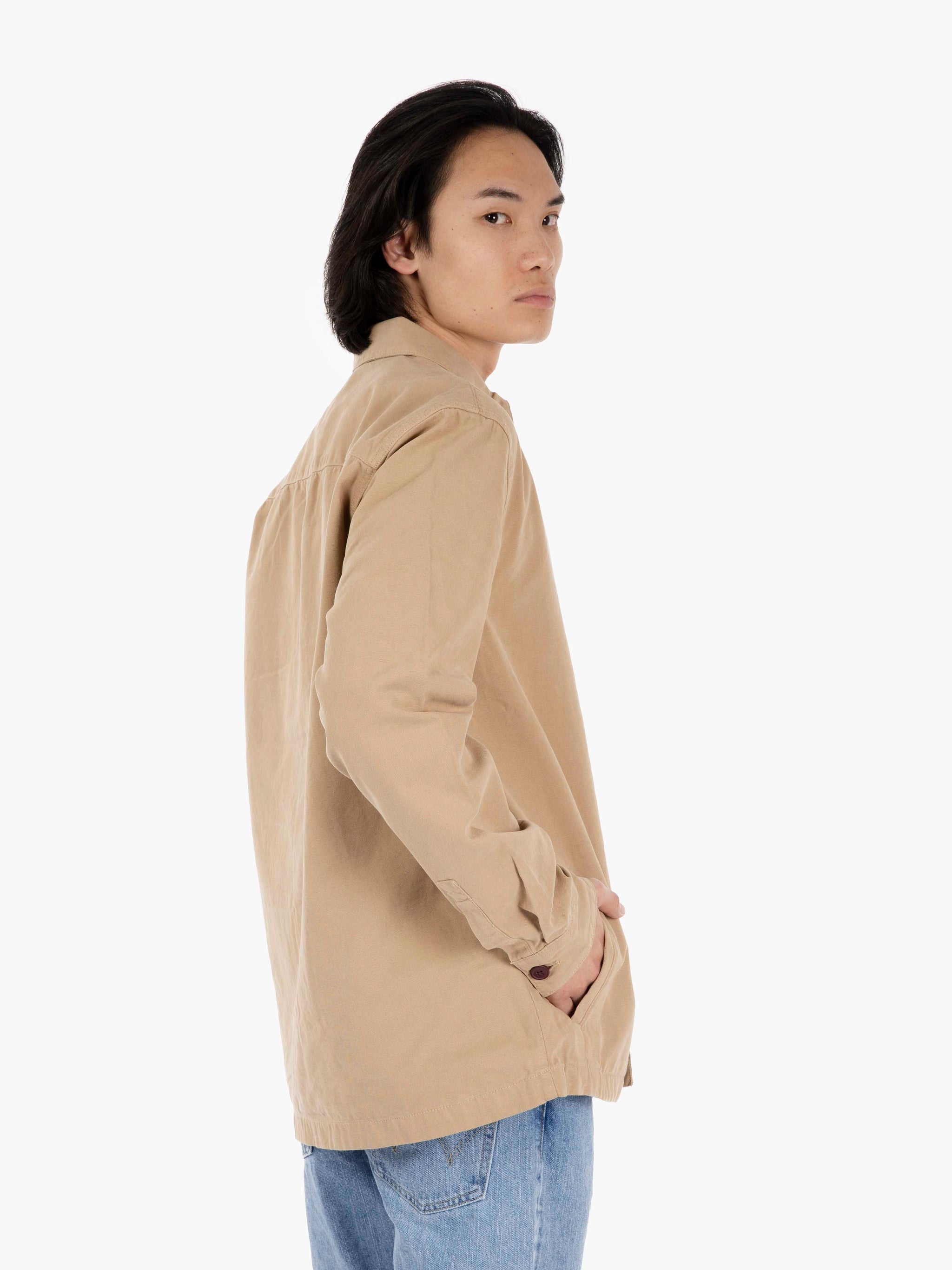 Overshirt Washed Cotton washed stone overshirt
