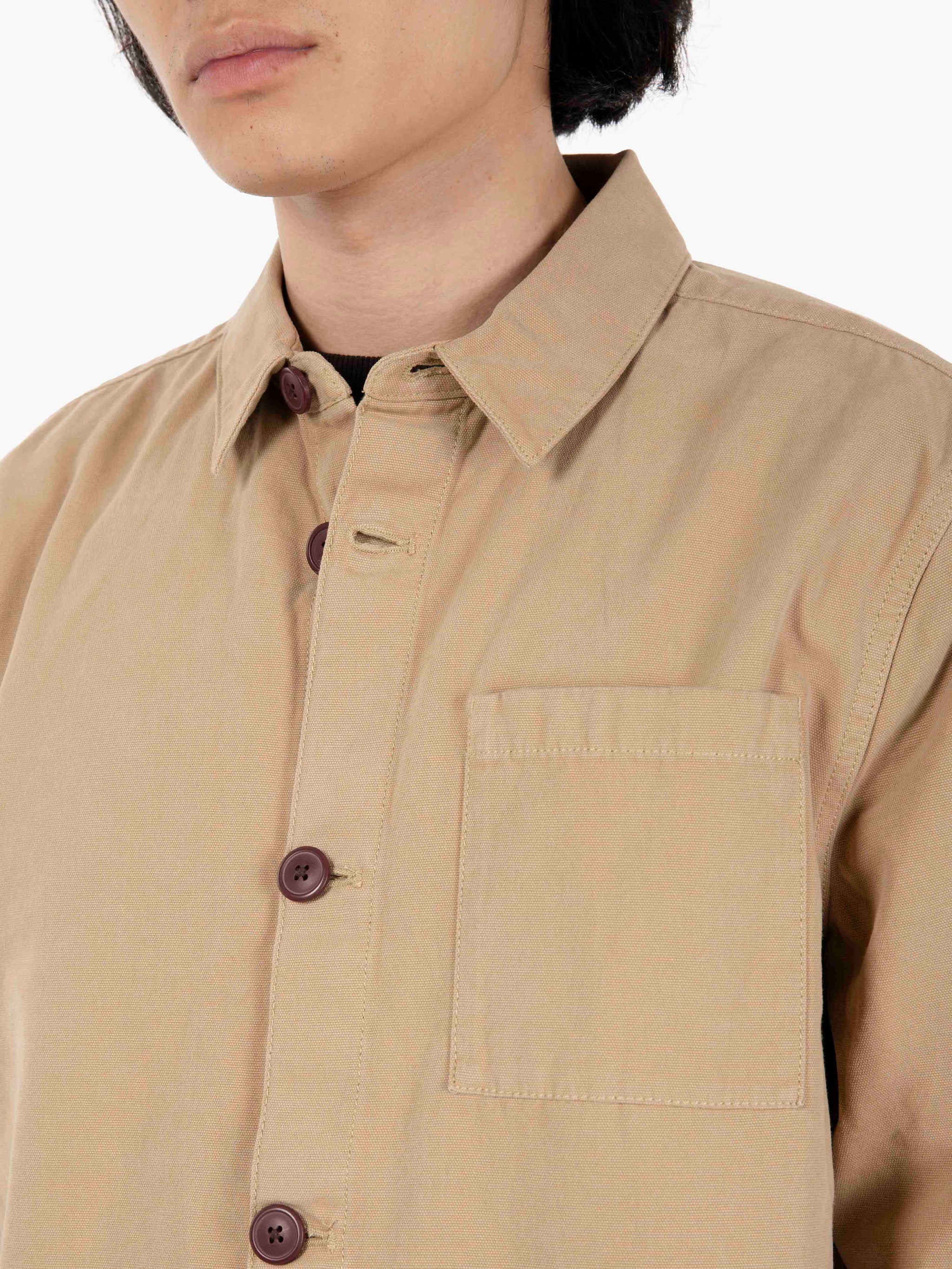 Overshirt Washed Cotton washed stone overshirt