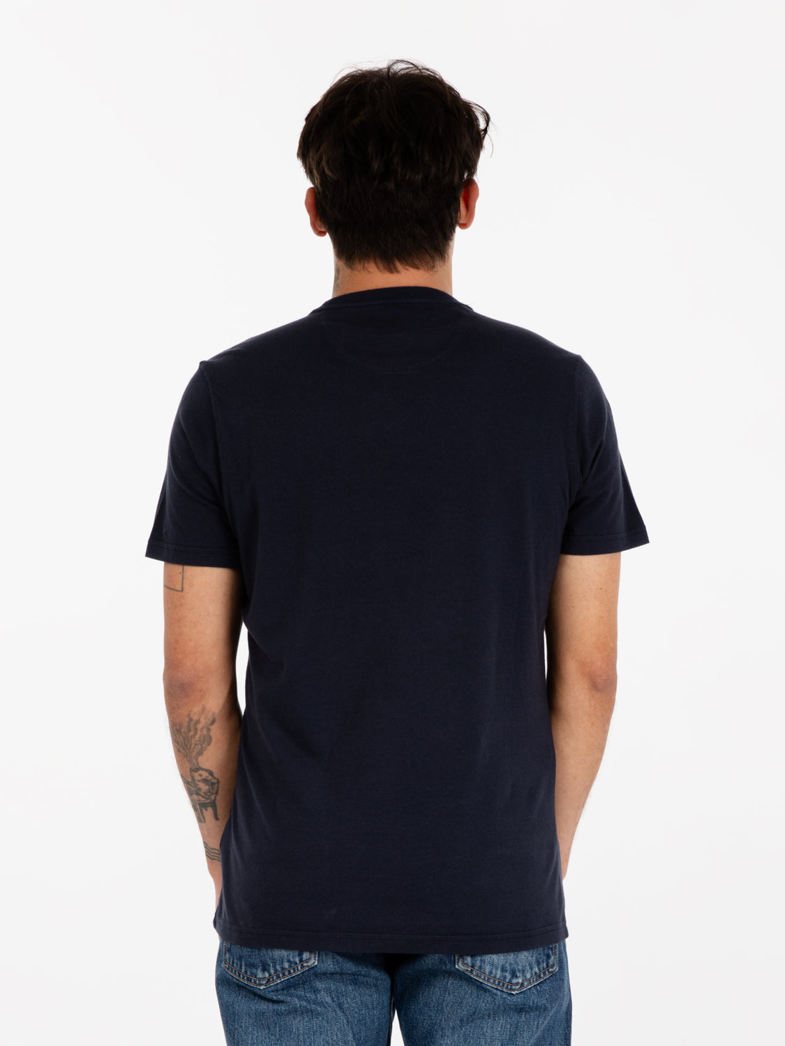 New navy lettering logo t-shirt