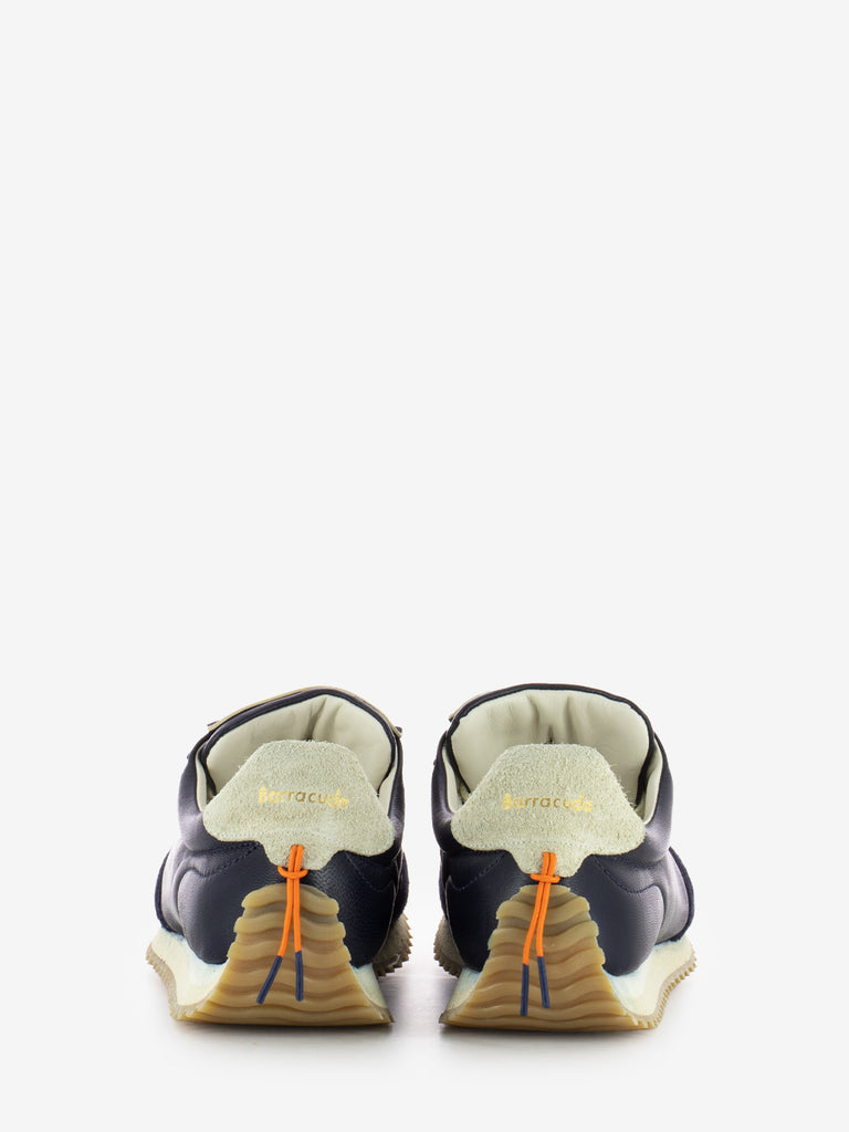 BARRACUDA - Sneakers in pelle e suede blu