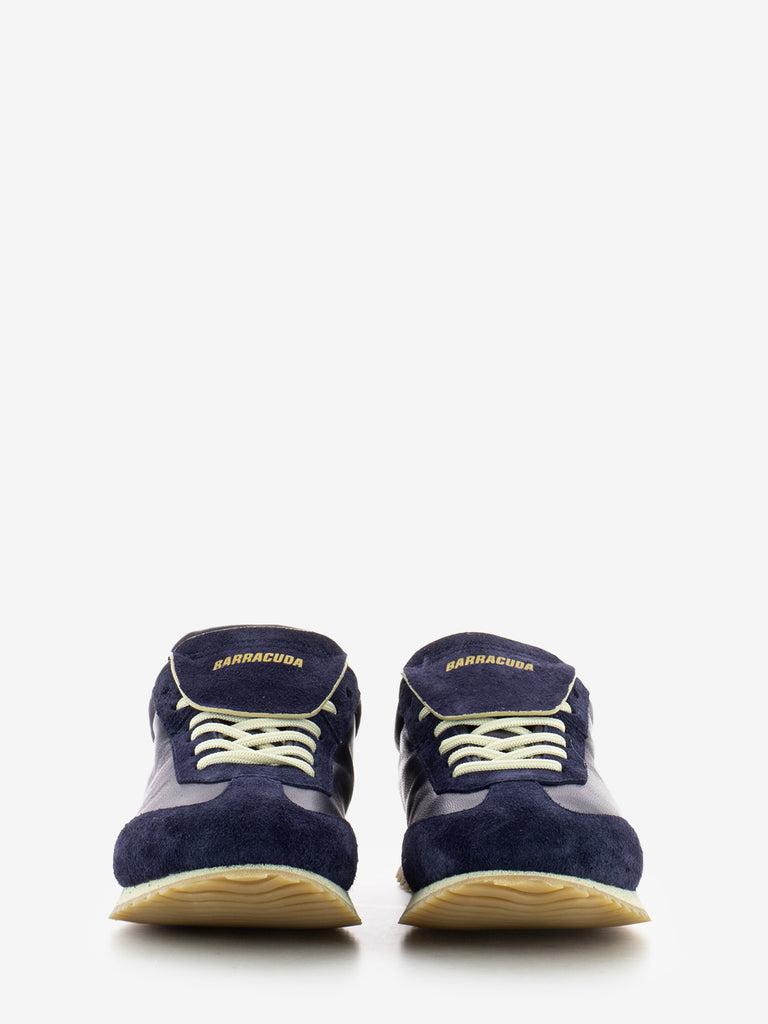 BARRACUDA - Sneakers in pelle e suede blu